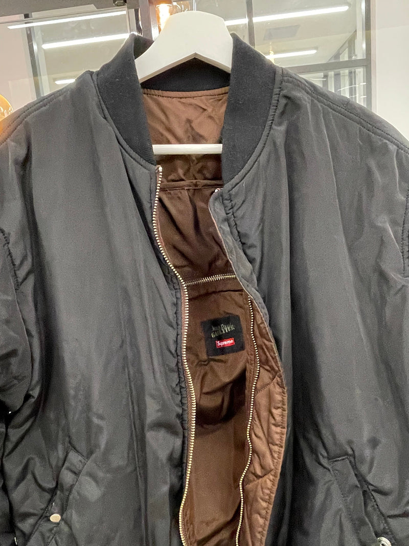 PRE LOVED - JEAN PAUL GAULTIER X SUPREME REVERSIBLE BACKPACK JACKET
