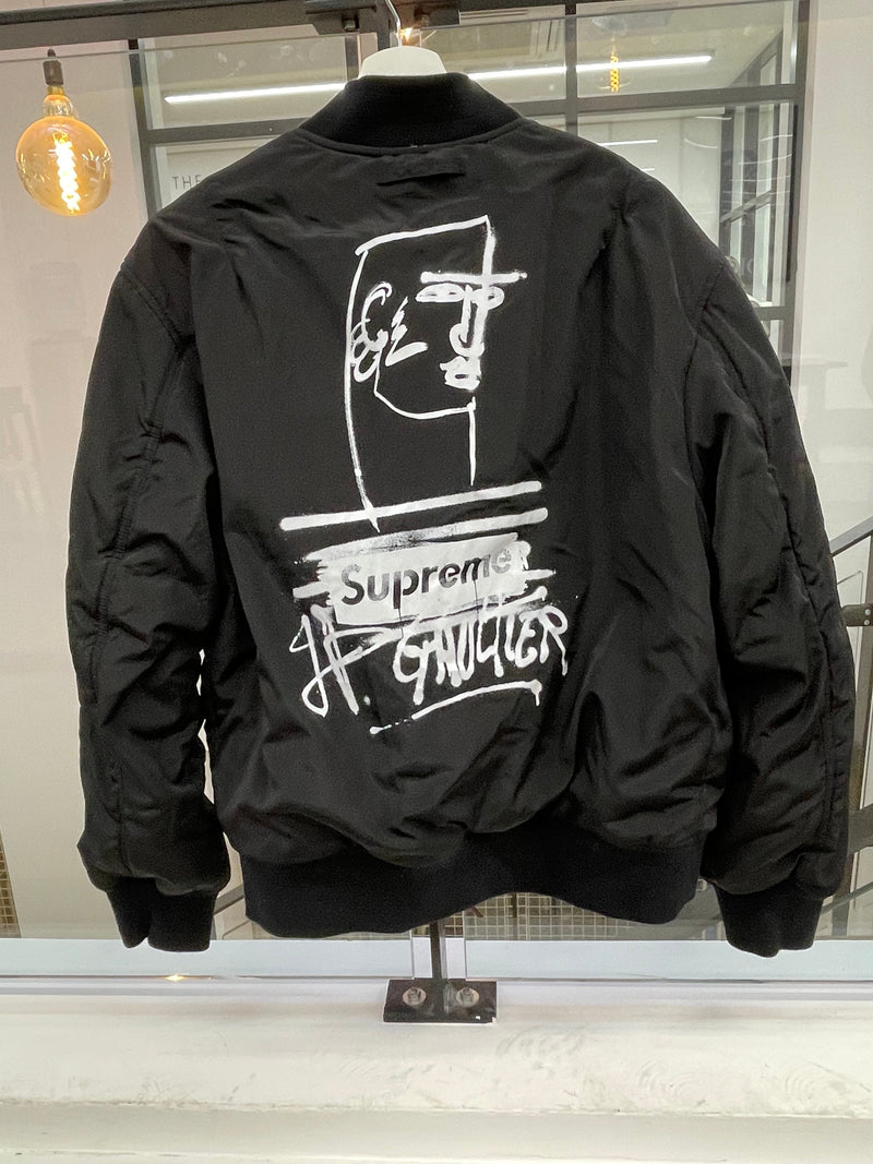 PRE LOVED - JEAN PAUL GAULTIER X SUPREME REVERSIBLE BACKPACK JACKET