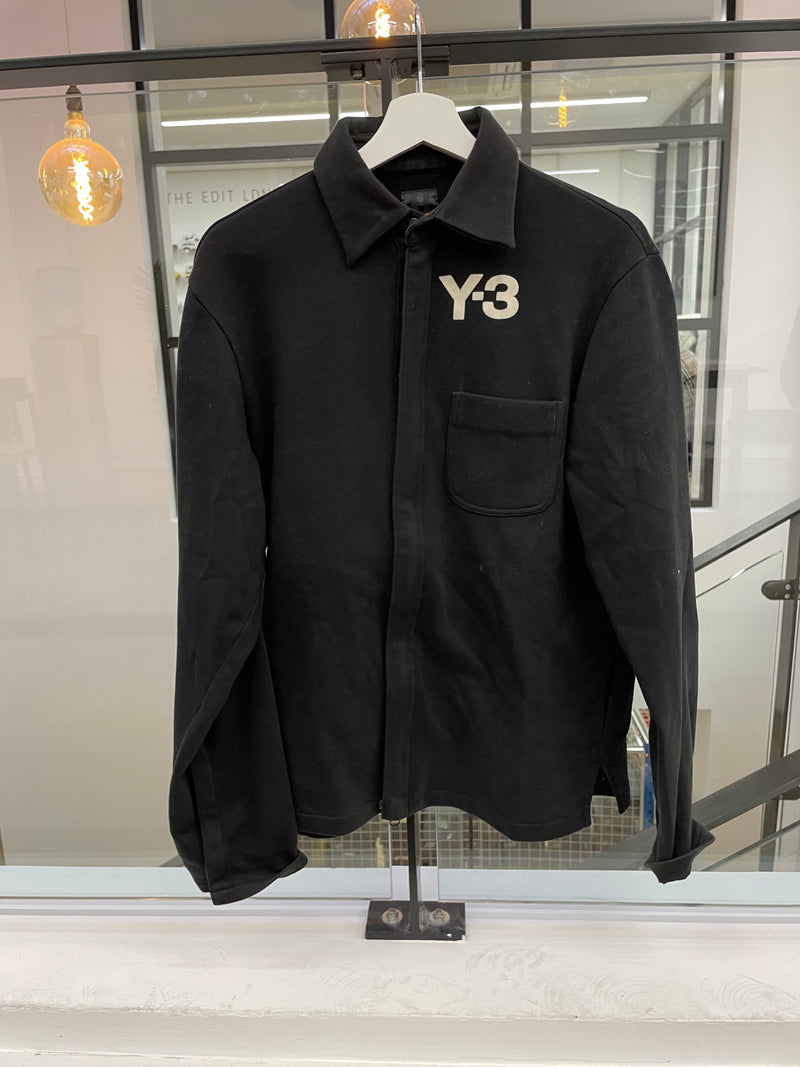 PRE LOVED - Y3 BUTTON UP COLLAR SWEATSHIRT