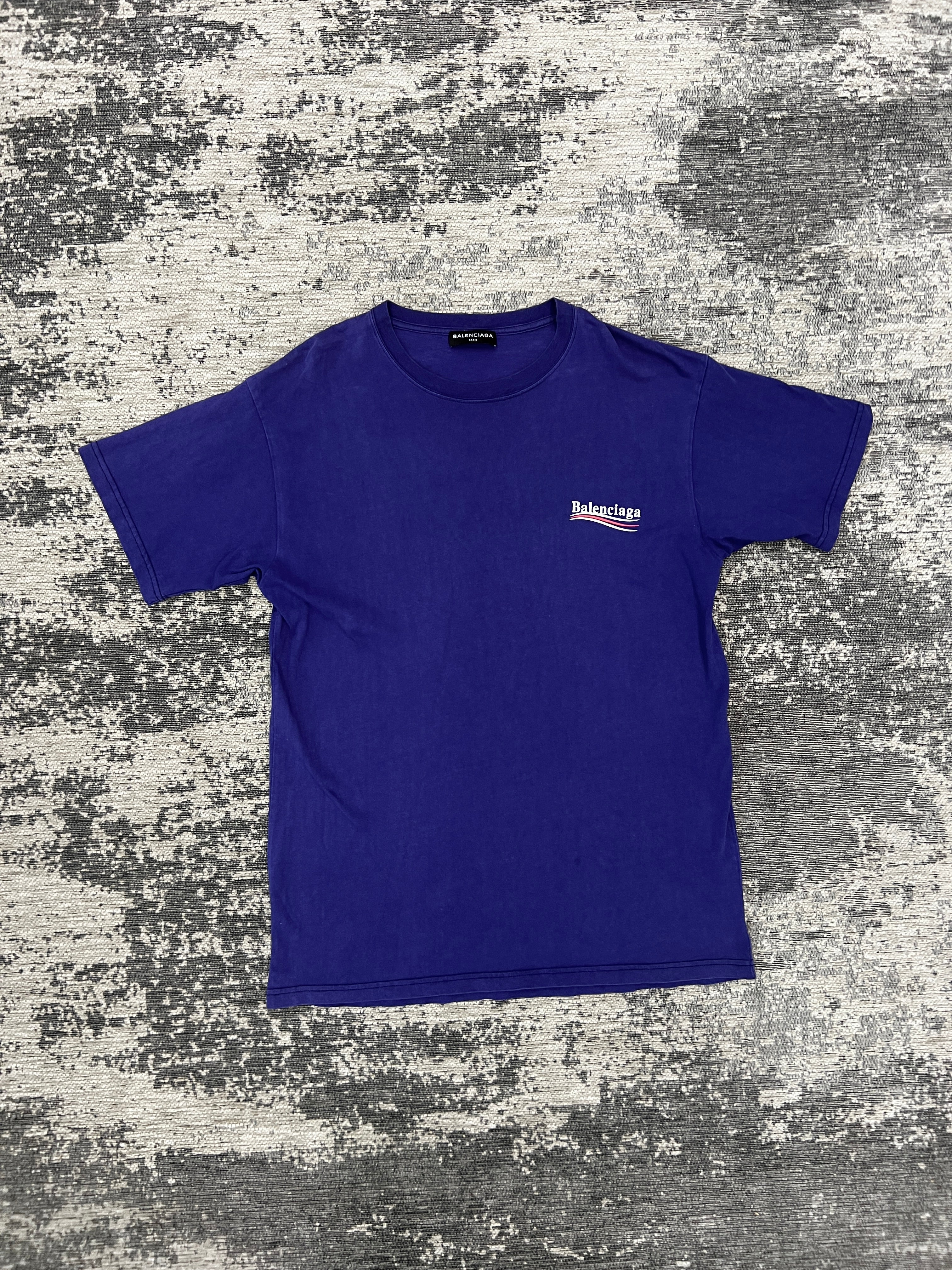 balenciaga campaign tee blue
