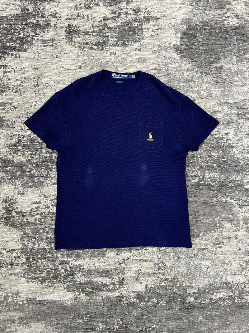 PRE LOVED - PALACE RALPH LAUREN WAFFLE POCKET TEE FRENCH NAVY