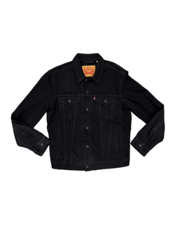 PRE LOVED - LEVI'S BLACK DENIM TRUCKER JACKET