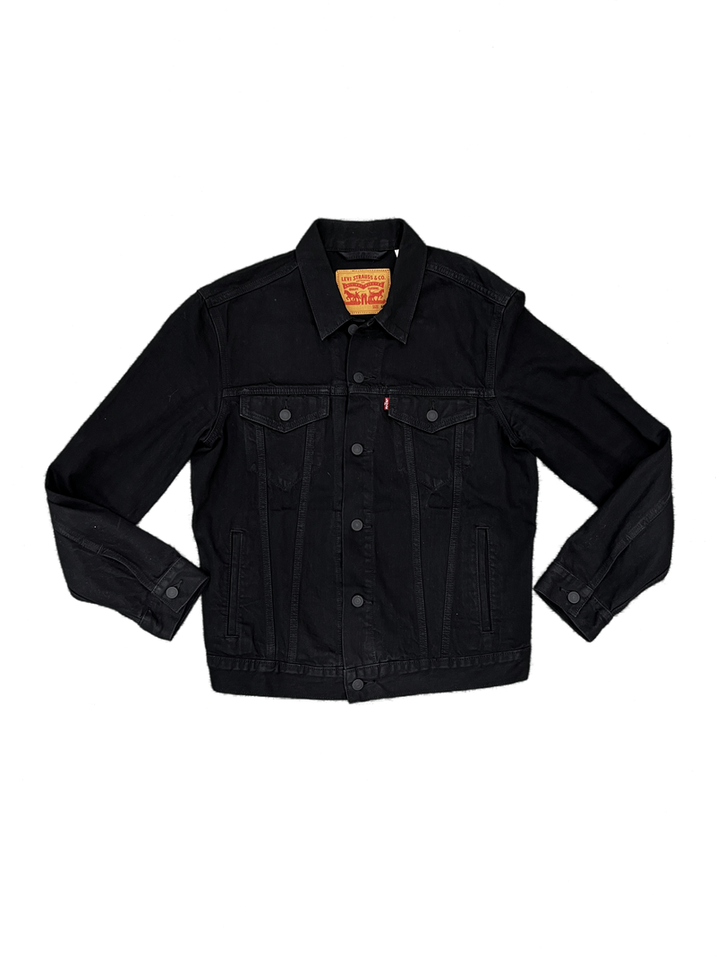 PRE LOVED - LEVI'S BLACK DENIM TRUCKER JACKET