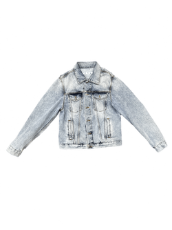 PRE LOVED - OFF WHITE BLUE DENIM JACKET