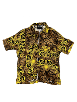 PRE LOVED - VERSACE JEANS COUTURE MEN'S BLACK LOGO COUTURE SHIRT