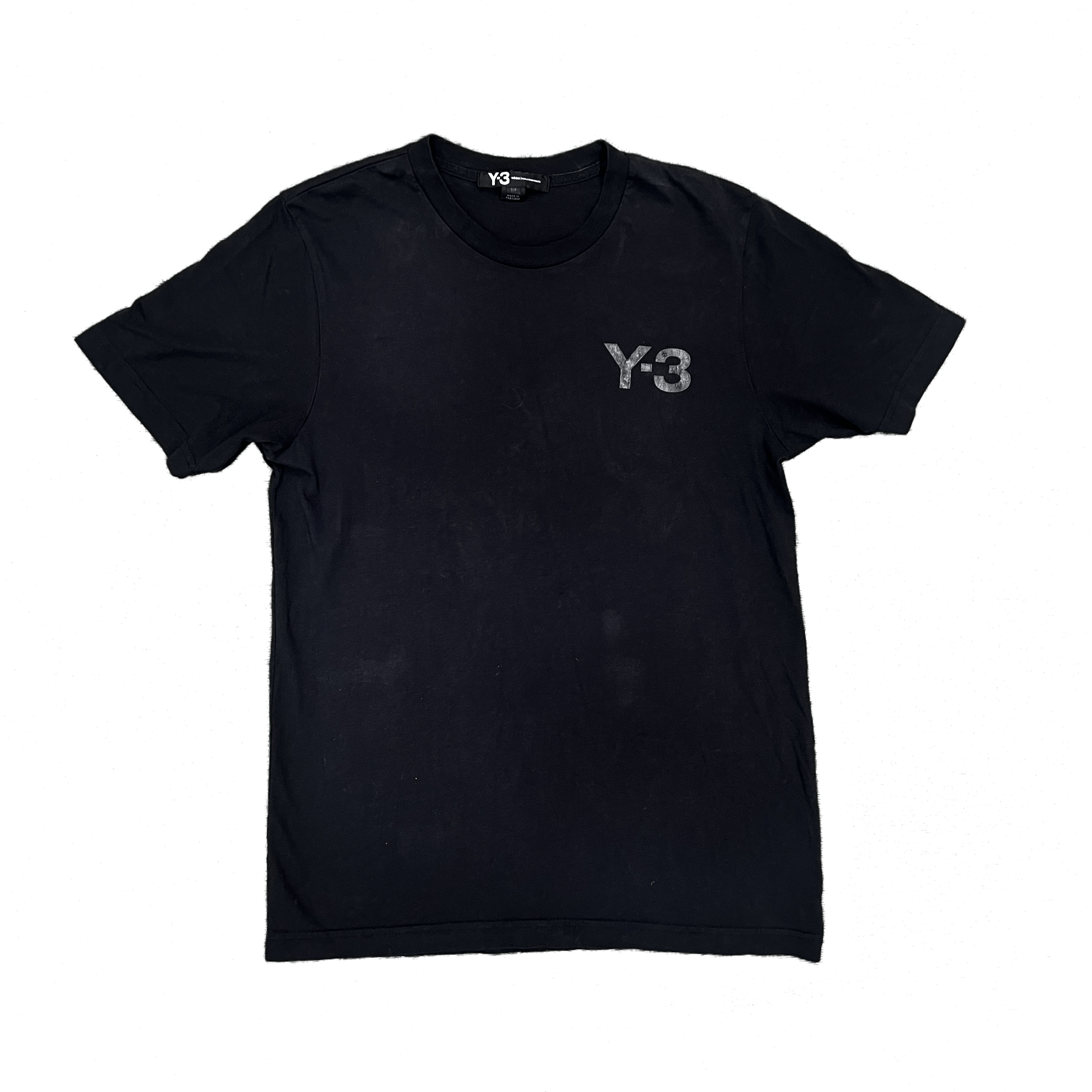 PRE LOVED - Y3 LOGO BLACK T-SHIRT