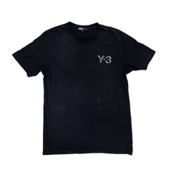 PRE LOVED - Y3 LOGO BLACK T-SHIRT