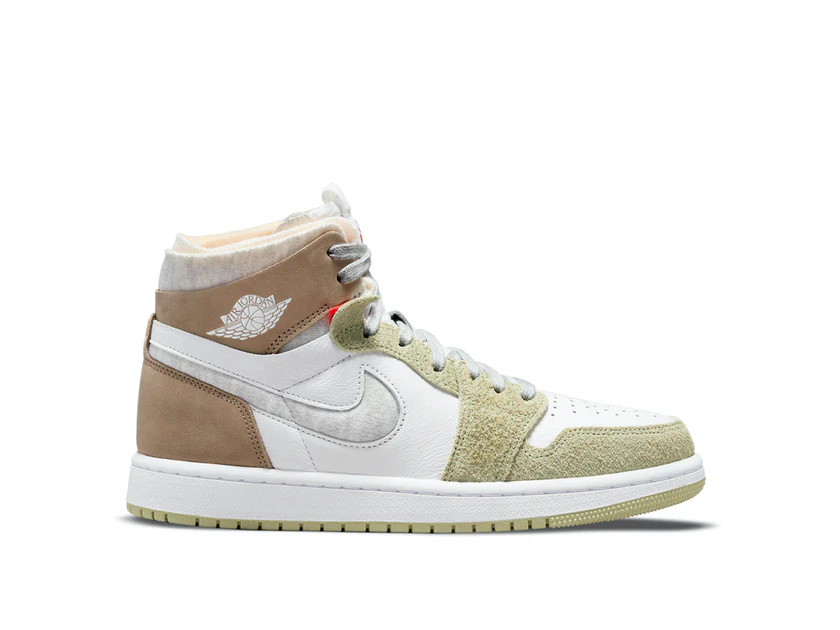 JORDAN 1 HIGH ZOOM WHITE KHAKI - The Edit LDN