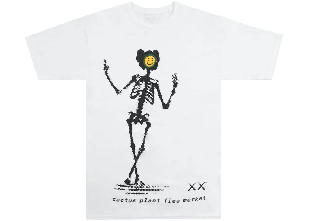 T-shirt Manches Courtes à - KAWS x CACTUS PLANT FLEA MARKET T - SHIRT WHITE