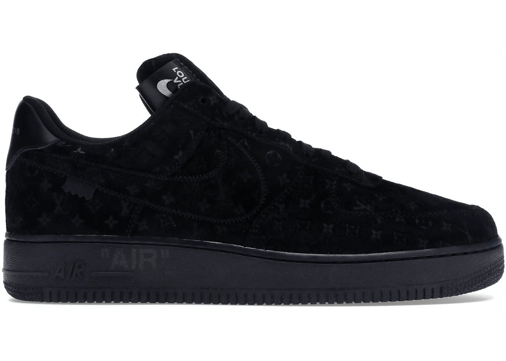 LOUIS VUITTON NIKE AIR FORCE 1 LOW NEGRO TERCIOPELO - The Edit LDN