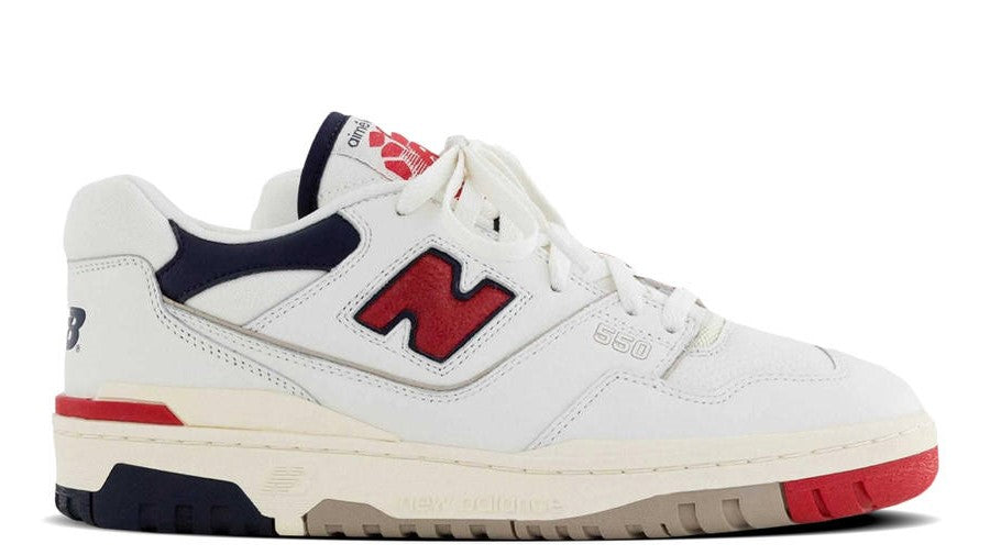 NEW BALANCE 550 AIME LEON DORE NAVY RED - The Edit Man London 