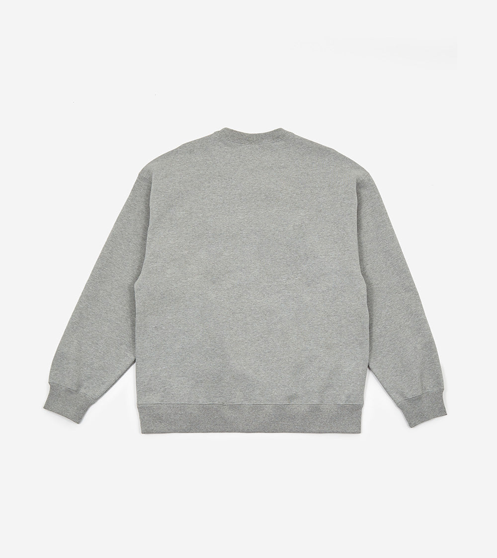 Nike x stussy international crewneck sweatshirt heather grey Clearance