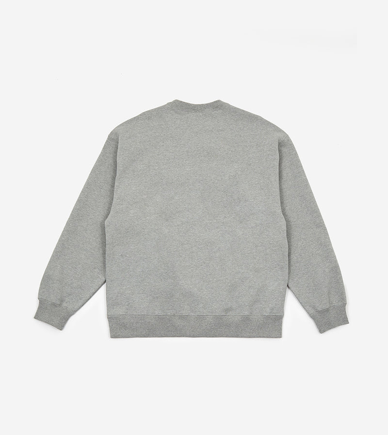 NIKE X STUSSY INTERNATIONAL CREWNECK SWEATSHIRT HEATHER GREY - The Edit Man London Online