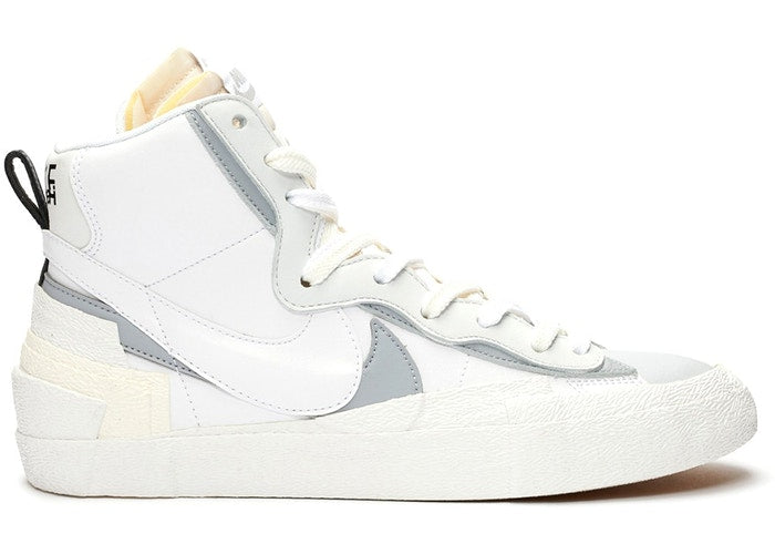 NIKE BLAZER MID SACAI WHITE GREY - The Edit Man London Online