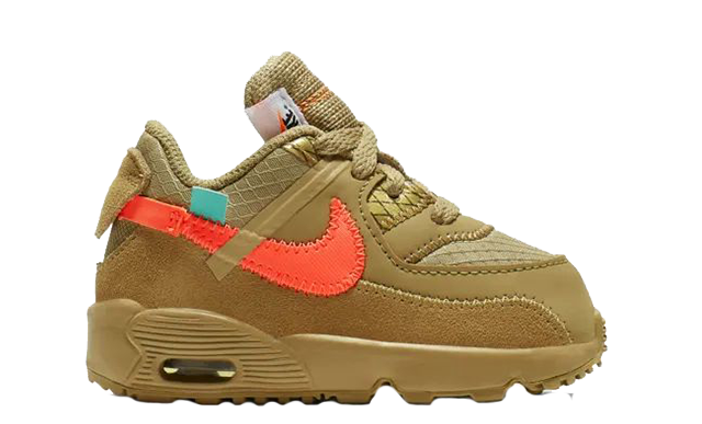 nike air max 90 off-white desert ore (td)