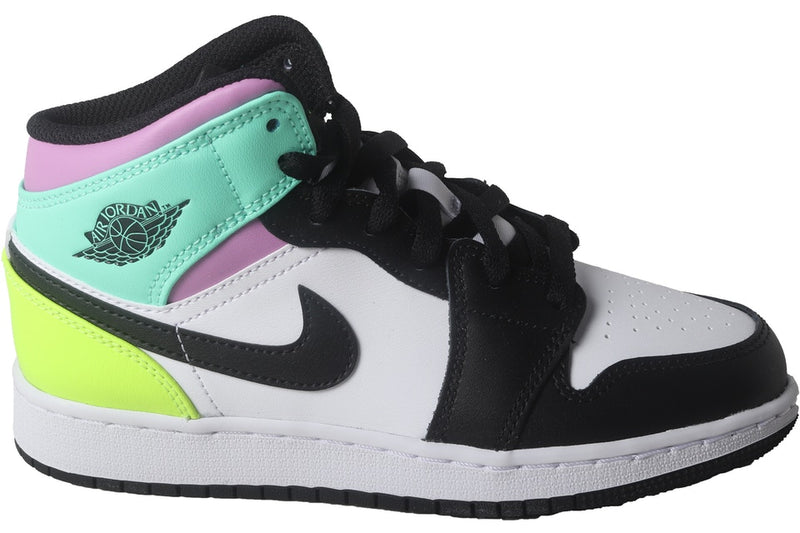 JORDAN 1 MID PASTEL BLACK TOE (GS) - The Edit LDN