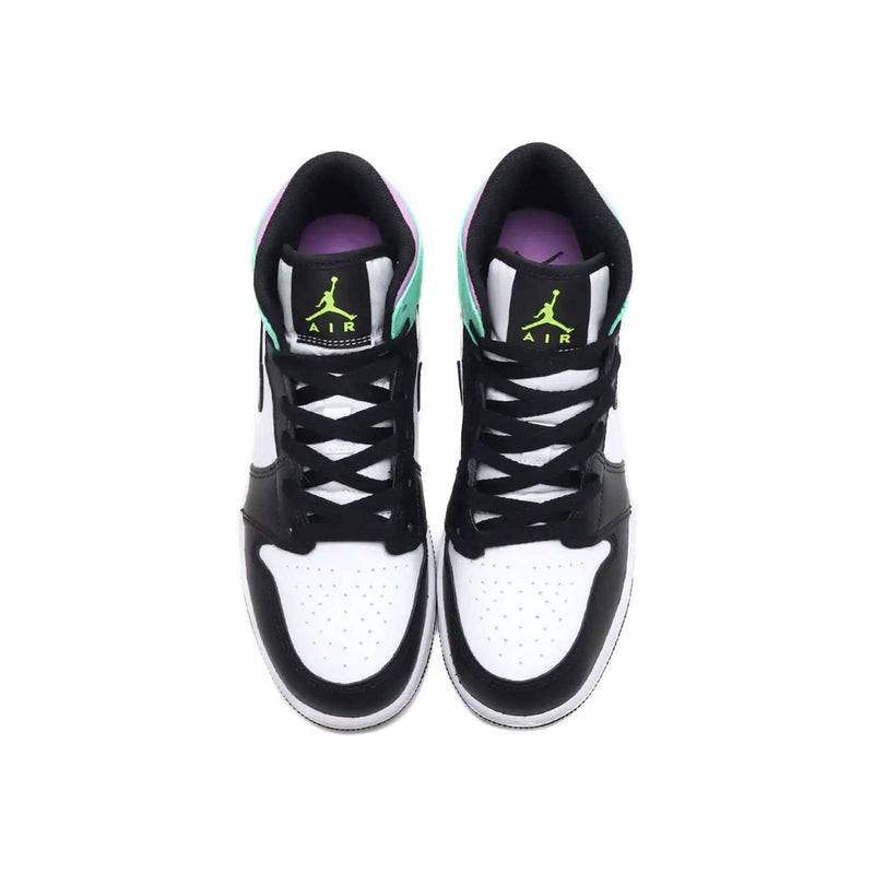 JORDAN 1 MID PASTEL BLACK TOE (GS) - The Edit LDN