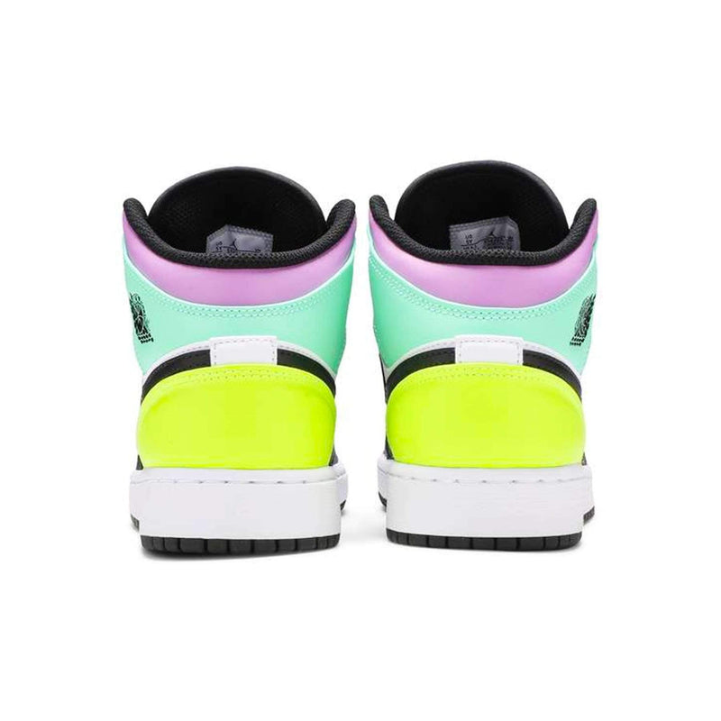 JORDAN 1 MID PASTEL BLACK TOE (GS) - The Edit LDN