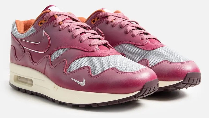 PATTA X NIKE AIR MAX 1 WAVES RUSH MAROON - The Edit LDN