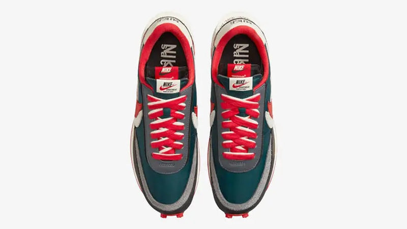 UNDERCOVER X SACAI X NIKE LD WAFFLE MIDNIGHT SPRUCE UNIVERSITY RED - The Edit LDN