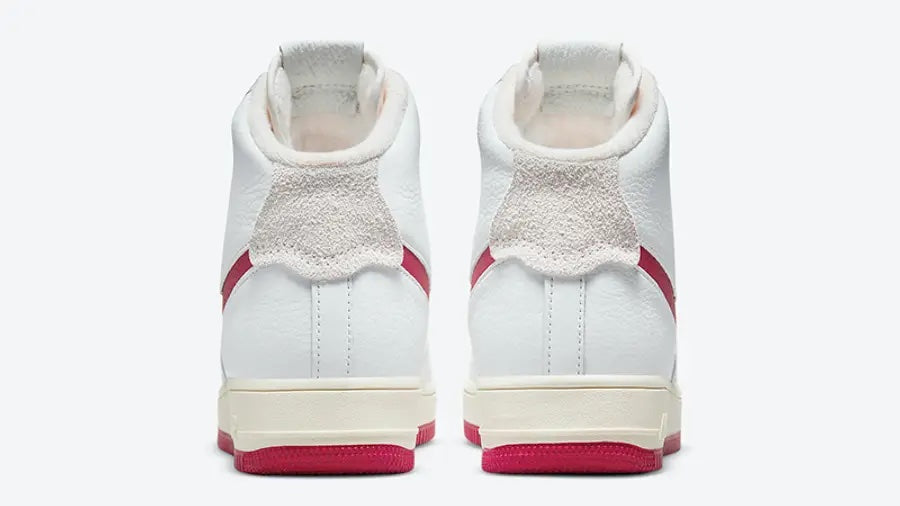 NIKE AIR FORCE STRAPLESS WHITE GYM RED (W) - The Edit LDN