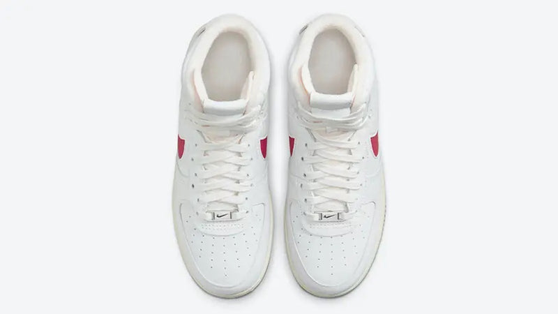NIKE AIR FORCE STRAPLESS WHITE GYM RED (W) - The Edit LDN