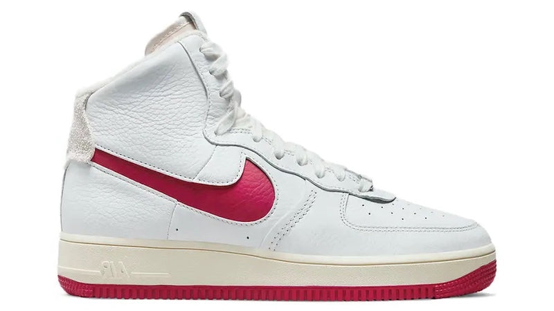 NIKE AIR FORCE STRAPLESS WHITE GYM RED (W) - The Edit LDN