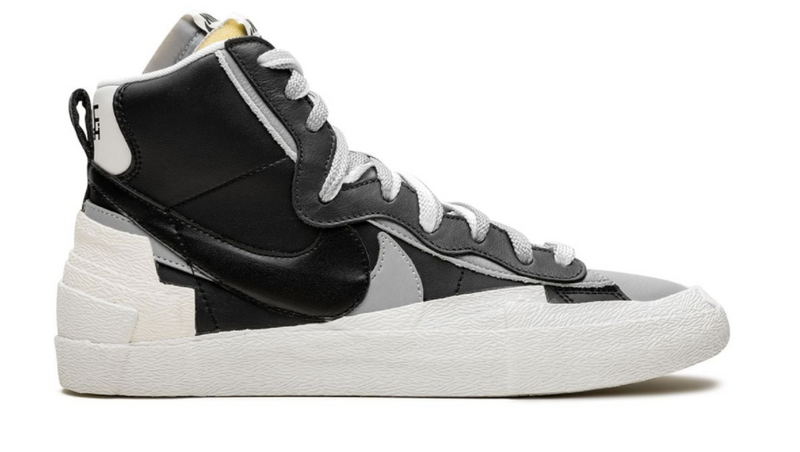 NIKE BLAZER MID SACAI BLACK GREY - The Edit Man London Online