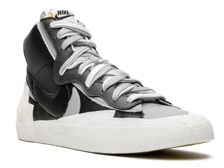 NIKE BLAZER MID SACAI BLACK GREY - The Edit Man London Online