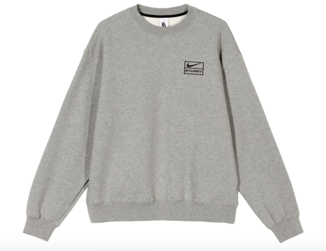 NIKE X STUSSY CREW FLEECE GREY