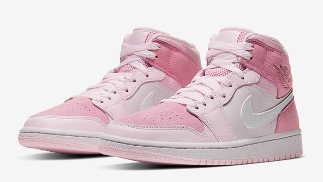 JORDAN 1 MID DIGITAL PINK W