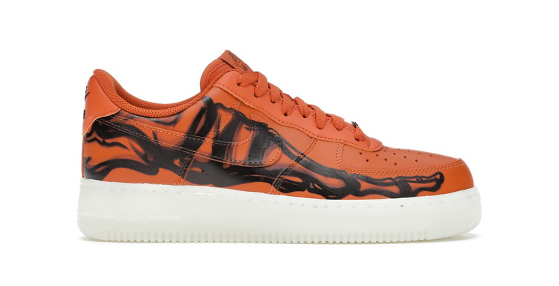 NIKE AIR FORCE 1 LOW ORANGE SKELETON - The Edit LDN
