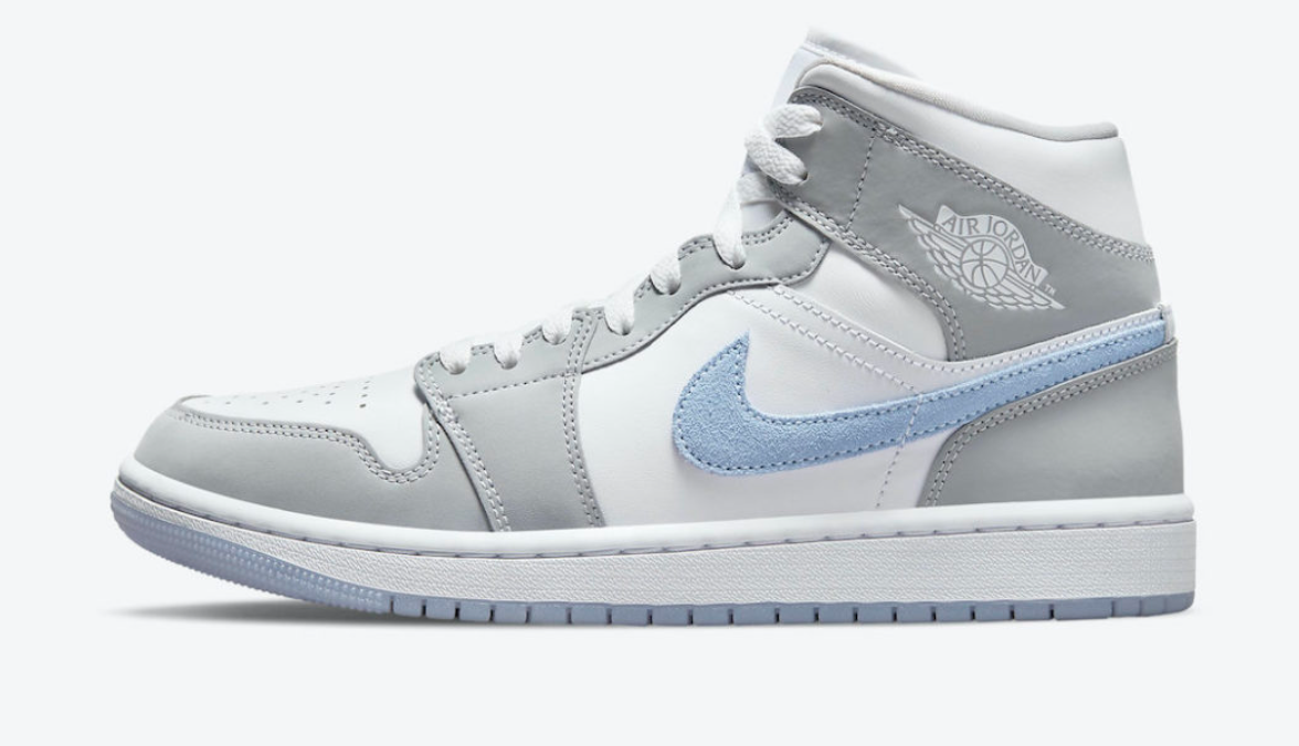 JORDAN 1 MID GREY BLUE - The Edit LDN