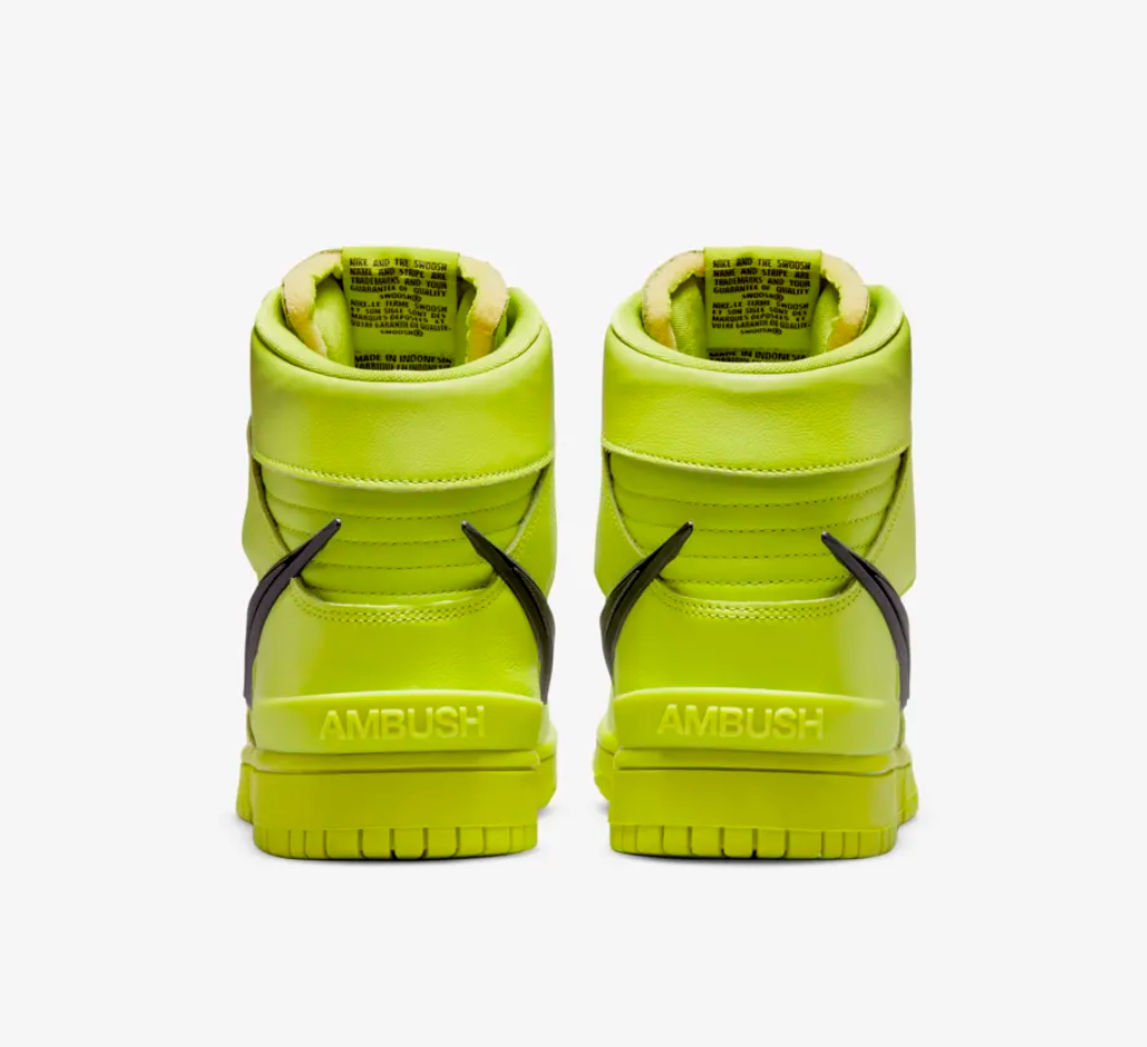 NIKE DUNK HIGH AMBUSH FLASH LIME - The Edit LDN