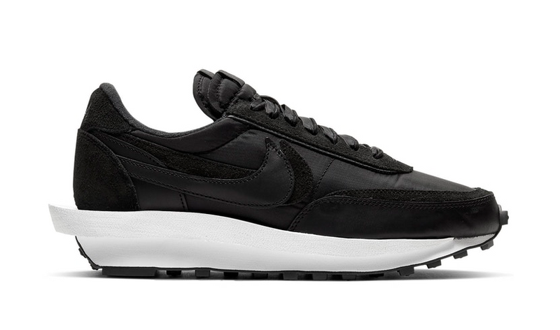 NIKE LD WAFFLE X SACAI  BLACK NYLON - The Edit Man London Online
