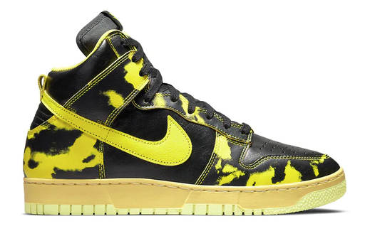NIKE DUNK HIGH 1985 YELLOW ACID WASH - The Edit LDN