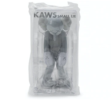 KAWS SMALL LIE COMPANION VINYL FIGURE GREY - The Edit LDN