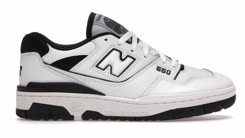 NEW BALANCE 550 WHITE BLACK - The Edit LDN
