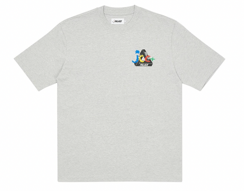 PRE LOVED - PALACE JCDC2 T-SHIRT GREY MARL - The Edit LDN