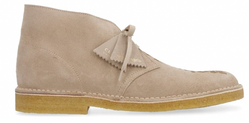 PRE LOVED - PALM ANGELS X CLARKS LOGO DESERT BOOTS - The Edit LDN