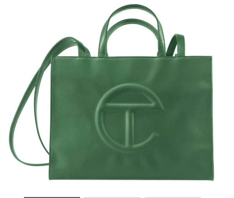 TELFAR SHOPPING BAG MEDIUM LEAF - The Edit LDN