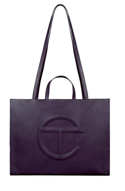 TELFAR SHOPPING BAG LARGE EGGPLANT - The Edit LDN