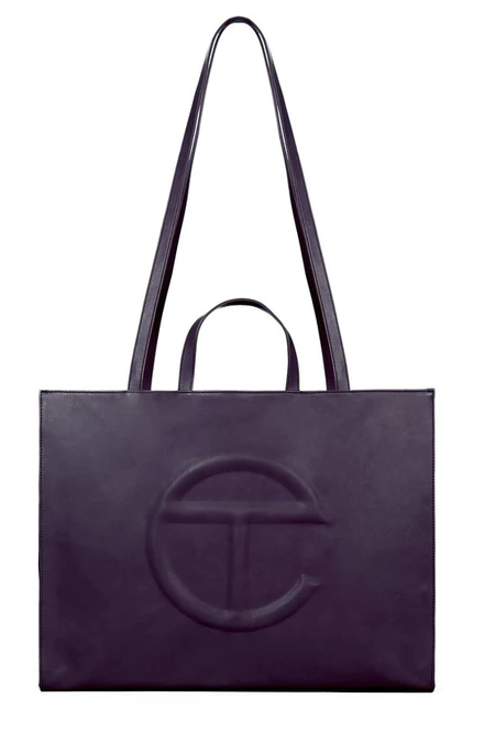 TELFAR SHOPPING BAG LARGE EGGPLANT - The Edit LDN