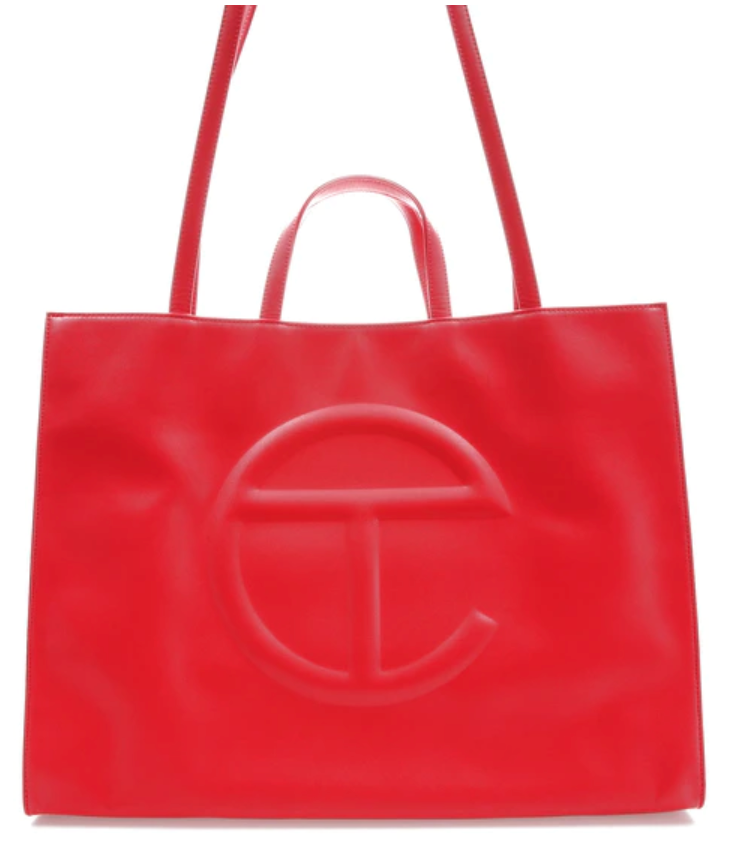 TELFAR SHOPPING BAG LARGE RED - The Edit LDN