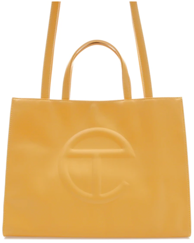 TELFAR SHOPPING BAG MEDIUM YELLOW - The Edit LDN