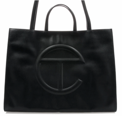 TELFAR SHOPPING BAG MEDIUM LARGE BLACK - The Edit LDN