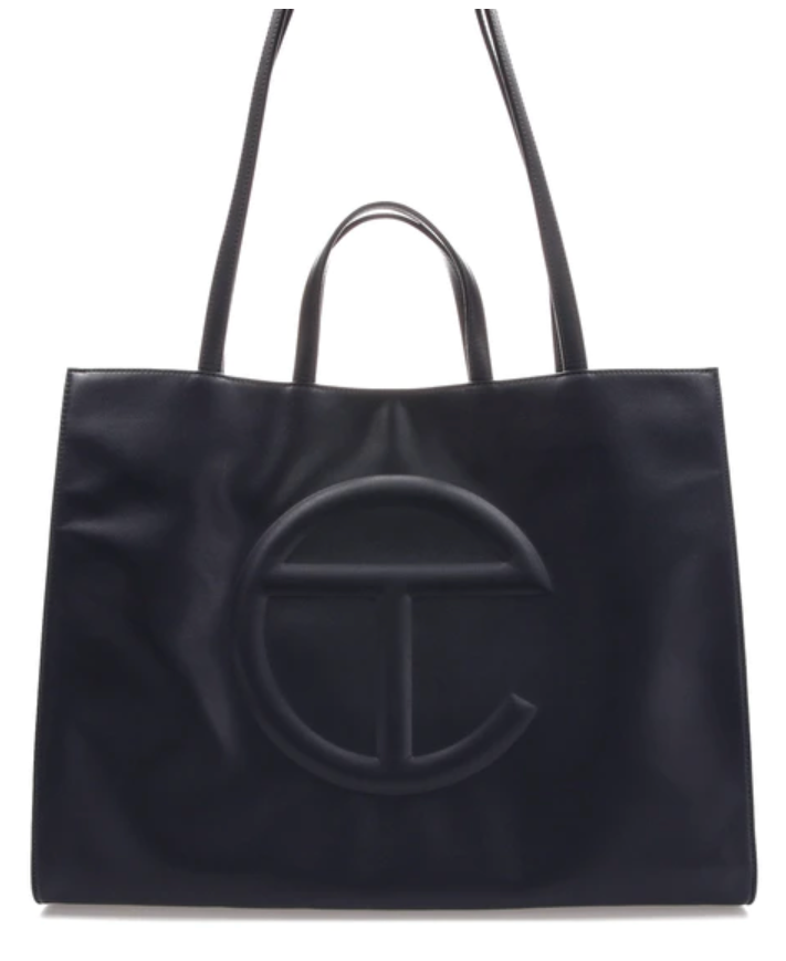 TELFAR SHOPPING BAG LARGE NAVY - The Edit LDN