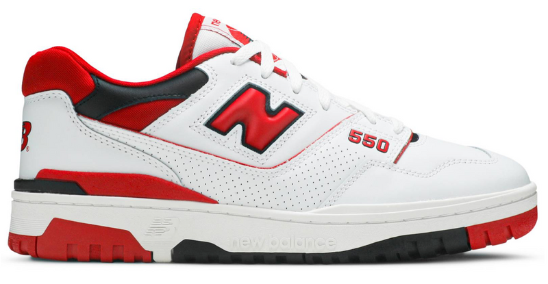 NEW BALANCE 550 WHITE RED - The Edit LDN