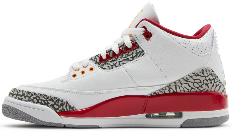 JORDAN 3 RETRO CARDINAL RED - The Edit LDN