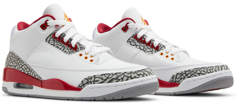 JORDAN 3 RETRO CARDINAL RED - The Edit LDN